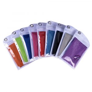 Sports Cooling Towel with Zipper Pocket