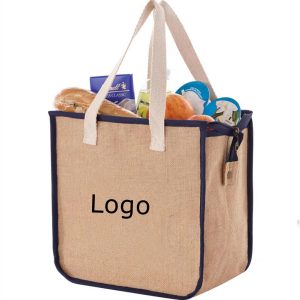 Jute Insulated Lunch Bags