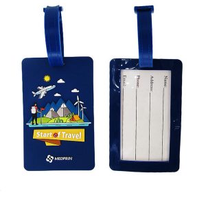 Custom 3D Logo Soft PVC Suitcase Tags