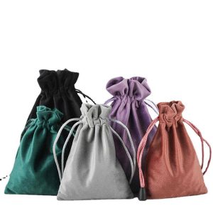 Velvet Drawstring Jewelry Gift Pouch