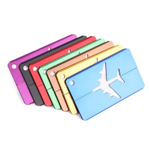 Aluminum Airplane Luggage Tags