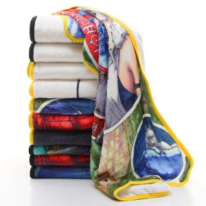 50" x 60" Soft Plush Flannel Throw Sublimation Blanket