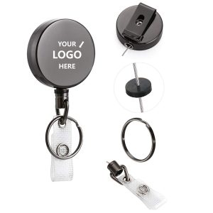 Retractable Carabiners Badge Holder