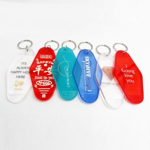 Clear Plastic Keychains