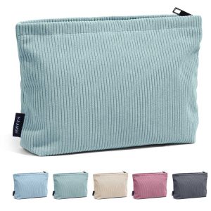 Portable Corduroy Cosmetic Bags