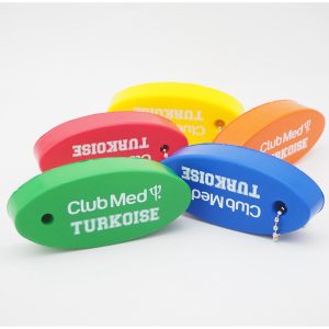 Oval Soft Floater Keychain