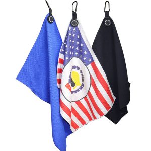 Microfiber Golf Towel with Magnetic Carabiner