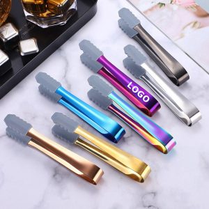 Anti Slip Silicone 304 Stainless Steel Ice Clip