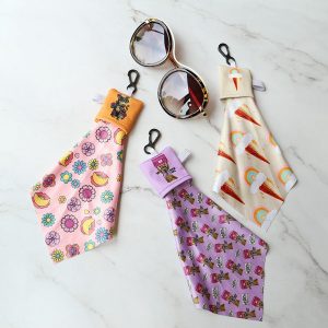 Cleaning Cloth Wipes Kit with Pouch Carabiner