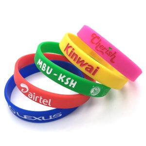 Custom Debossed Silicone Wristbands