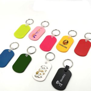 Oval Shape Soft PVC Key Holder