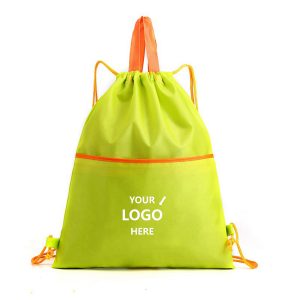 Waterproof Polyester Drawstring Sports Backpack