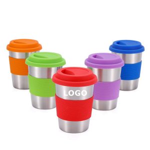 Stainless Steel Cup with Silicone Grip