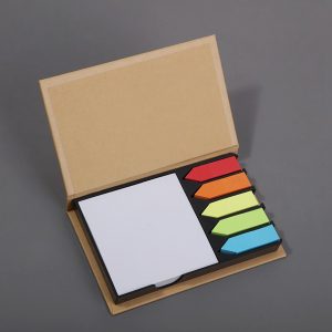Eco-Recycled Memo Case With Sticky Notes