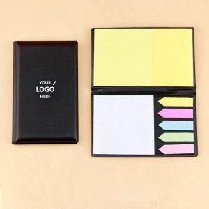 Mini Sticky Notebook with Leather Cover