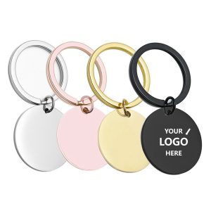 Round Metal Keychains