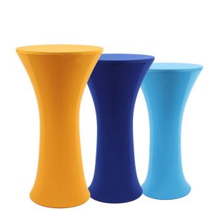Custom Printed Table Cover With Round Plate