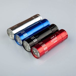 9 LED Mini Aluminum Flashlight
