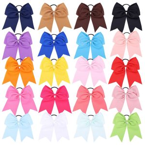 Cheer Hair Tie with Large Elastic Bow