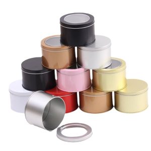 Round Shaped Window Tin Boxes
