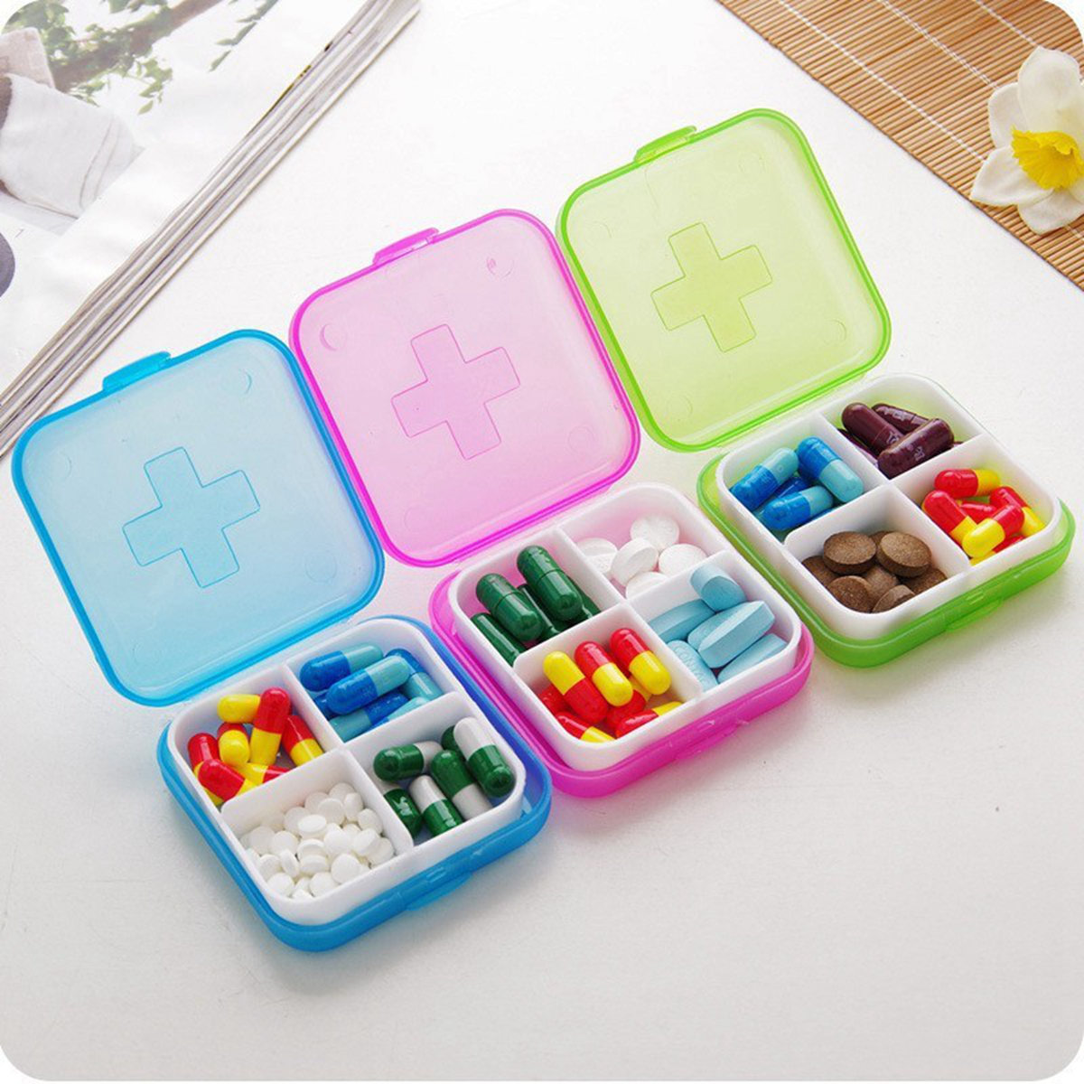 Cross Pill Case Tablet Box - Image 2