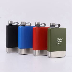 Stainless Steel Slim 9 oz Hip Flask Handy Jug