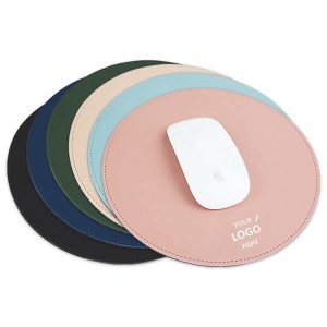 Round Leather Mouse Pad