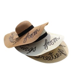 Sun Protective Beach Straw Hat