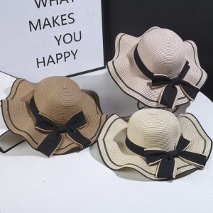 Curve Brim Women's Sun Straw Hat