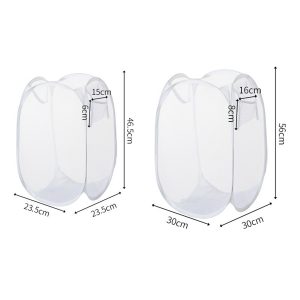 Polyester Folding Mesh Laundry Basket Bag