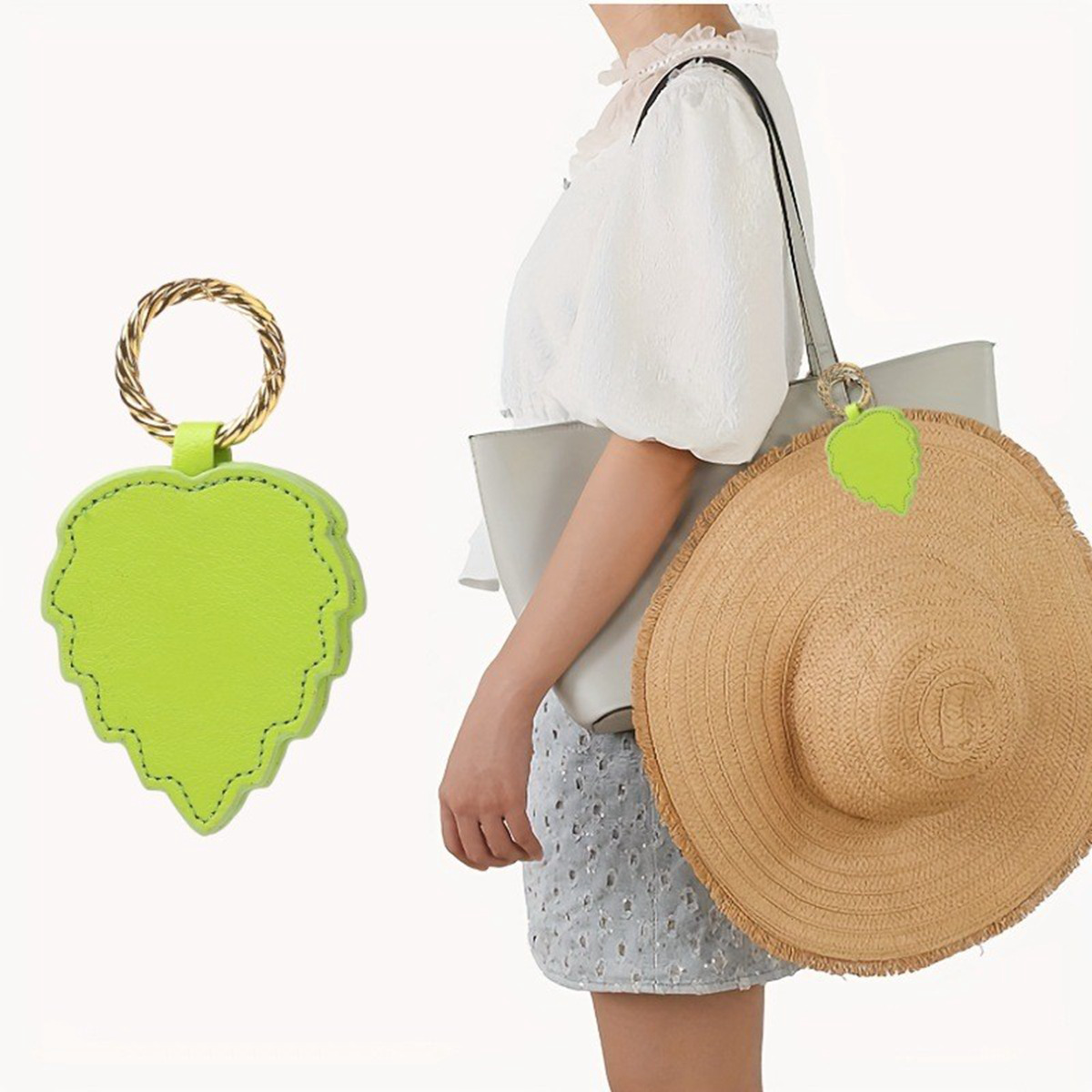 Multifunctional Leaf Shape Magnetic Hat Clip - Image 2