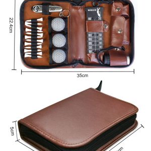 Multifunction PU Leather Golf Gear Organizer Bag