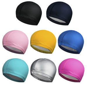 Waterproof PU Fabric Sport Swim Cap