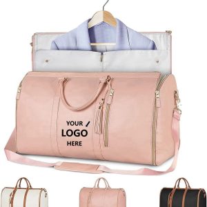 Waterproof PU Leather Suitcase Suit Travel Bag