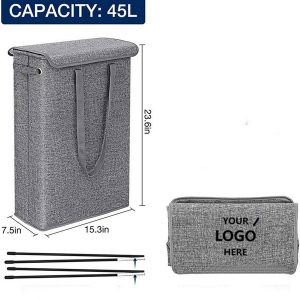 Collapsible Laundry Hamper with Lid and Handles