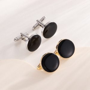 Round Metal Cufflinks