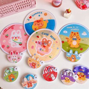 Full Color Foldable Flying Disc Fans