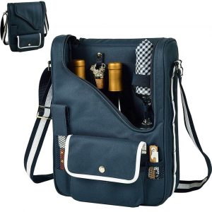 2 Bottles Wine Insulated Carrier Tote