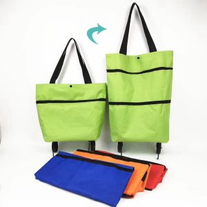 Folding Shopping Bag with Wheels