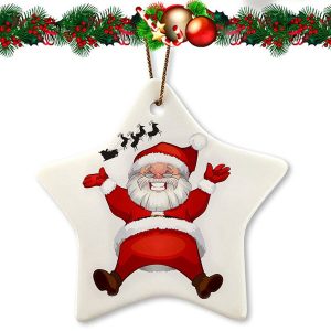 Star Ceramic Christmas Ornament