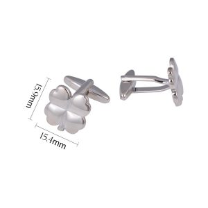Classic Silver Metal Cuff Links