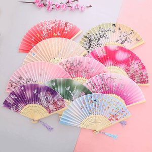 Custom Folding Hand Fan with Tassel