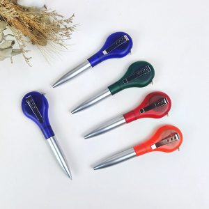 Plastic Ballpoint Pen with Tape Measure