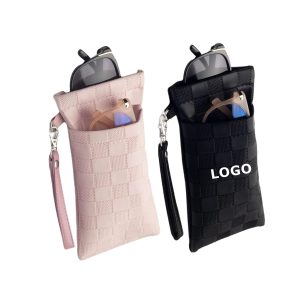 Double Glasses Case with Top Squeeze Closure