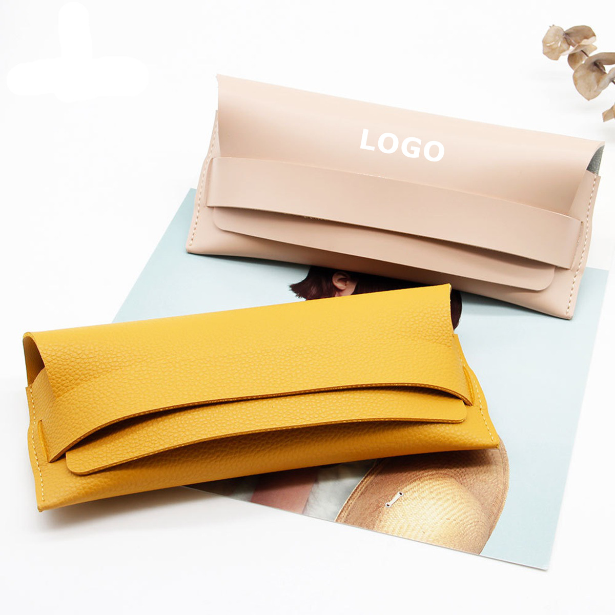 Stylish PU Leather Eyewear Pouch