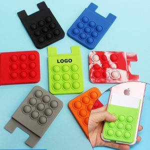 Popper Stress Reliever Silicone Phone Wallet
