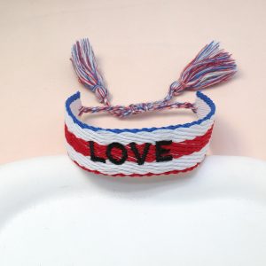 Embroidered Woven Bracelet