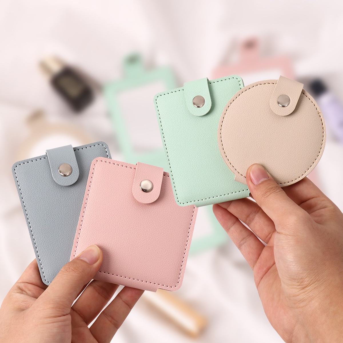 Compact Double-sided Makeup Mirror