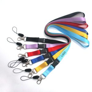 Polyester Lanyards with Detachable Buckle Release
