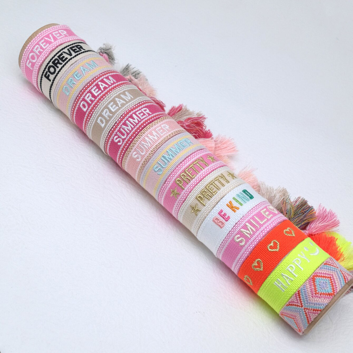 Woven Embroidery Letter Handmade Bracelet - Image 2